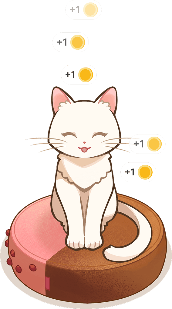 Просыпается кот. <br /> <br /> Добавляем ASMR-механику. Помимо игры на приставке 
и заданий, теперь можно просто натапать баллов, просто погладив мурлычащего и вибрирующего кота.